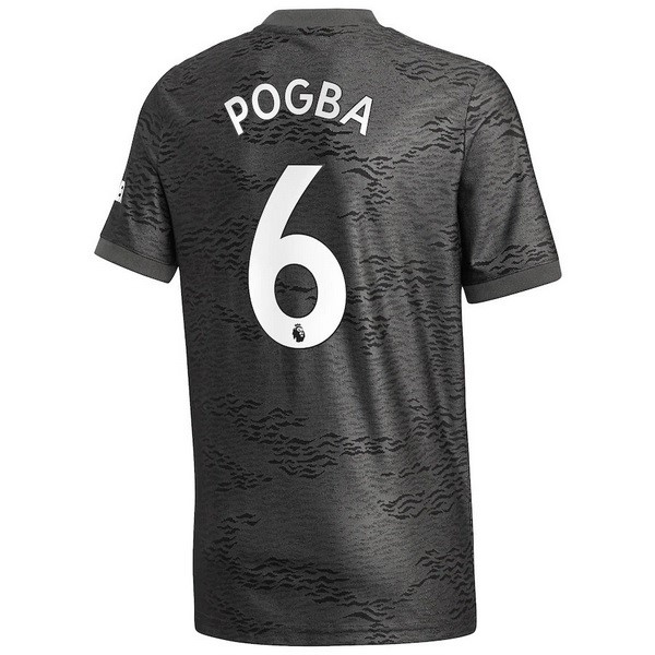 Camiseta Manchester United NO.6 Pogba 2ª 2020-2021 Negro